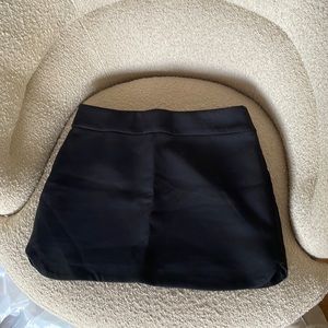 Black mini skirt